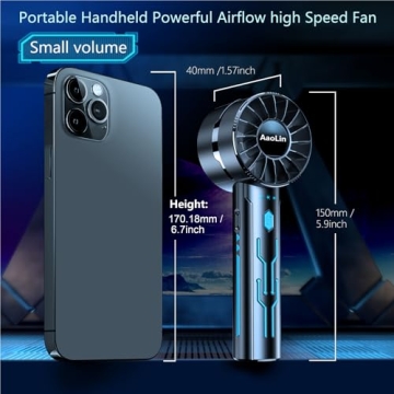 Portable Handheld Fan Set with Long-Lasting Battery