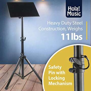 Hola! Music HPS-300B Heavy Duty Tripod Stand