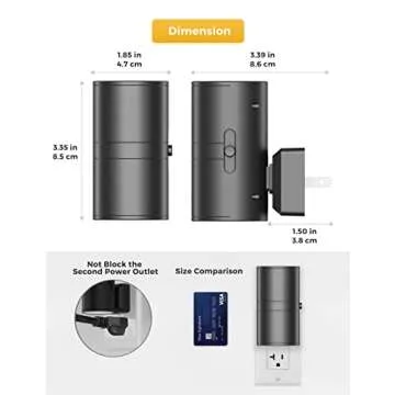 L LOHAS LED Night Light, Bright Night Light, Night Lights Plug into Wall, 5000K Daylight White, Dimmable Night Lights with Light Sensor, Decorative Night Lights for Hallway Bathroom Kitchen, 2 Pack