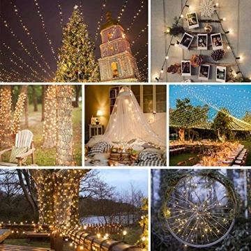 200 LED Christmas String Lights Indoor Outdoor - Warm White