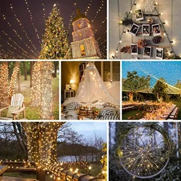 200 LED Christmas String Lights Indoor Outdoor - Warm White