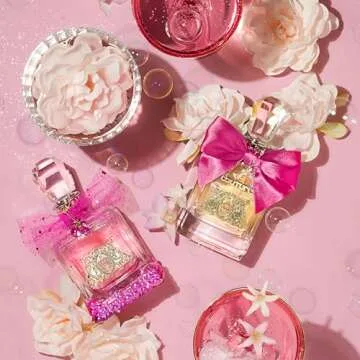 Juicy Couture Viva La Juicy Le Bubbly Eau De Parfum, Luxury Women's Perfume with Notes of Champagne Inspired Pink Berries, Gardenia, Jasmine & Amber - Fruity & Sweet, EDP Spray, 1.7 Fl Oz