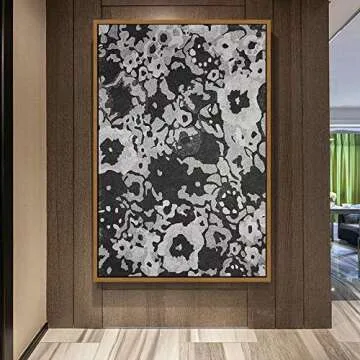 SIGNWIN Black and White Flowers Canvas Wall Art