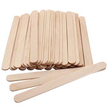 Xujia Small All Natural Wax Applicator Sticks - 4 Inch Pack of 100