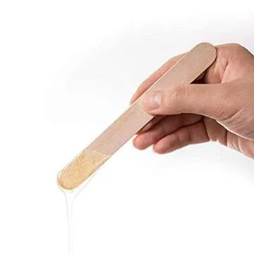 Xujia Natural Wax Applicator Sticks - 4 Inch Pack of 100