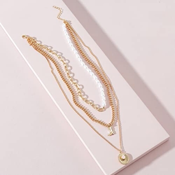 Cowboy Boots Hat Pearl Necklace Stylish Western Jewelry