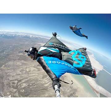 GoScope BOOSTplus- Telescoping Extension Pole/Monopod for The New Hero12, and DJI OSMO Action 4: Expands 17.5" Out to 40" (Arctic Camo)