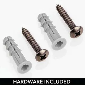 mDesign Steel Wall Mount Storage Organizer Shelf Rack with Towel Bar - Mounted Shelves for Bathroom, Laundry Room, Kitchen, Garage - Basket for Hand Towels, Washcloth - Concerto Collection - Bronze