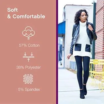 No nonsense Women's Cotton Leggings: Stylish and Comfortable Everyday Wear