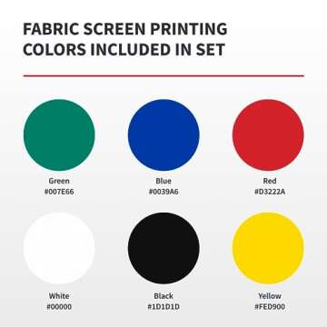 Speedball 4504W Fabric Screenprinting Ink Set