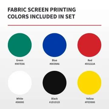 Speedball 4504W Fabric Screenprinting Ink Set