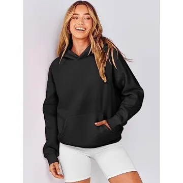 Cozy ANRABESS Women’s Oversized Fleece Hoodie for Fall 2024