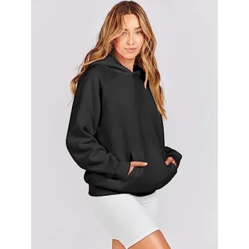 Cozy ANRABESS Women’s Oversized Fleece Hoodie for Fall 2024