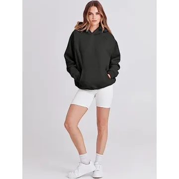 Cozy ANRABESS Women’s Oversized Fleece Hoodie for Fall 2024