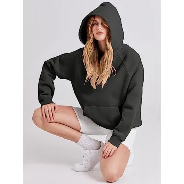 Cozy ANRABESS Women’s Oversized Fleece Hoodie for Fall 2024