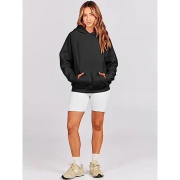 Cozy ANRABESS Women’s Oversized Fleece Hoodie for Fall 2024
