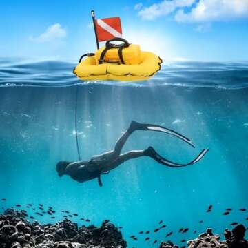 GOYOJO Scuba Dive System 5.5 Hours Rechargeable Scuba Diving Tank with 10m Hose & Diving Breathing Regulator Detachable Scuba Machine, for Recreational Diving & Fishing