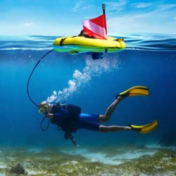 GOYOJO Scuba Dive System 5.5 Hours Rechargeable Scuba Diving Tank with 10m Hose & Diving Breathing Regulator Detachable Scuba Machine, for Recreational Diving & Fishing