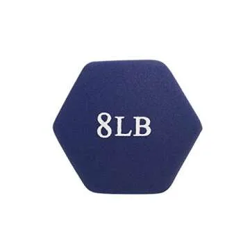 Sunny Health & Fitness Neoprene Dumbbell, Blue (NO. 021-8-PAIR)