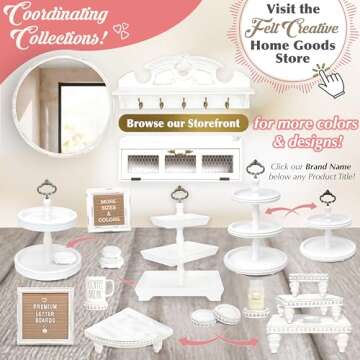 Mini Felt Letter Board Set for Creative Displays 3-Pack