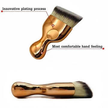 Angled Flat Foundation Brush for Flawless Makeup Application