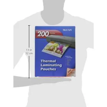 Nuova 200-Pack 5 Mil Thermal Laminating Pouches for All Ages