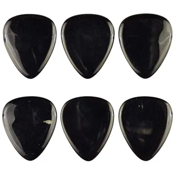 Shop Black Obsidian Glass Guitar Pick 3.0 mm Heavy Gauge