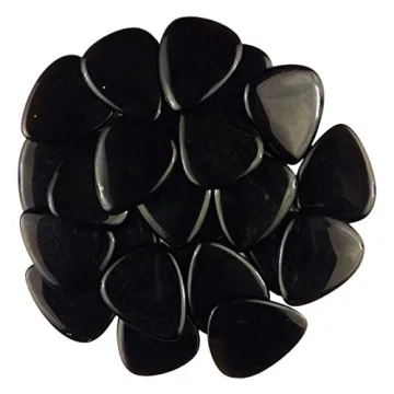 Shop Black Obsidian Glass Guitar Pick 3.0 mm Heavy Gauge