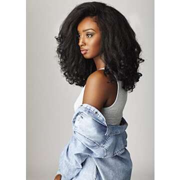 Sensationnel Curls kinksandco half wig - rain maker instant weave drawstring cap for natural 3c to 4c hair textures (2 DARKBROWN)