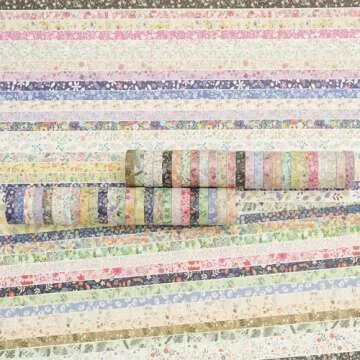 YUBBAEX Floral Washi Tape Set - 50 Rolls for Crafts