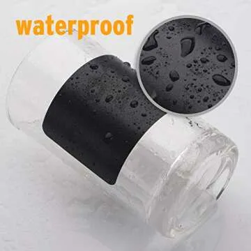 ONUPGO Chalkboard Labels-180pcs Waterproof Reusable Blackboard Stickers with 1 Liquid Chalk Marker for Mason Jars, Parties Decoration, Craft Rooms, Weddings, Storage, Organize Your Home & Kitchen