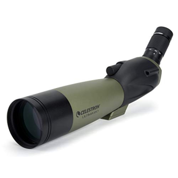 Celestron – Ultima 80 Angled Spotting Scope – 20-60x Zoom Eyepiece – Multi-coated Optics for B...