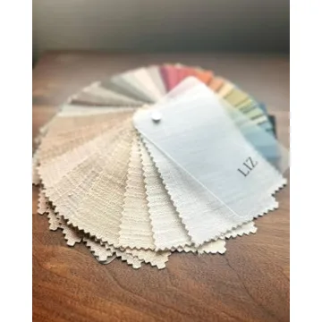 Liz Faux Linen Curtain Fabric Samples - 38 Colors Available