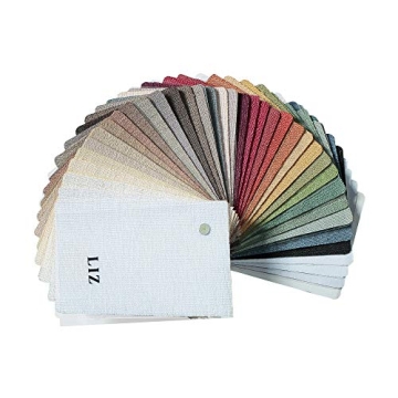 Liz Faux Linen Curtain Fabric Samples - 38 Colors Available