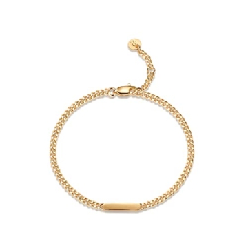 PAVOI Gold Plated Curb Link Bracelet for Women