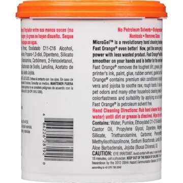 Permatex 28192 Fast Orange Pumice Cream Bonus Size Hand Cleaner