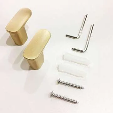 Durable Solid Brass Towel Hooks for Modern Bathrooms