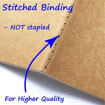 Genuine 100 GSM Traveler's Journal Refills - Blank Paper, A5 Planner Inserts - Set of 6 | Unlined Plain Journal Refills for Leather Travel Journals, Writers, Diaries | 8.25 x 5.5 Inch (21cm x 14cm) A5