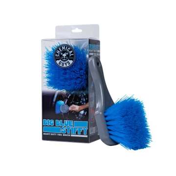 Chemical Guys ACCG05 Big Blue Stiffy Heavy Duty Tire & Upholstery Cleaning Brush, (Safe for Cars, Tr...