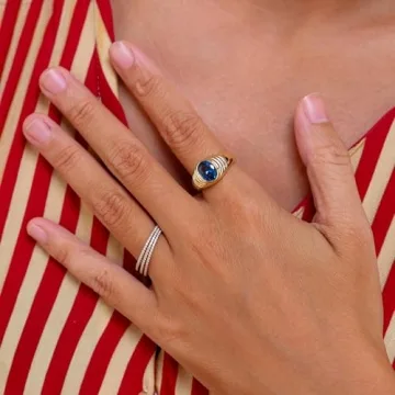 Espere 18K Gold Plated Sterling Silver Dainty Ring