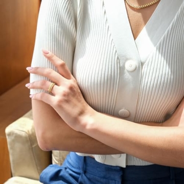 Espere 18K Gold Plated Sterling Silver Dainty Ring