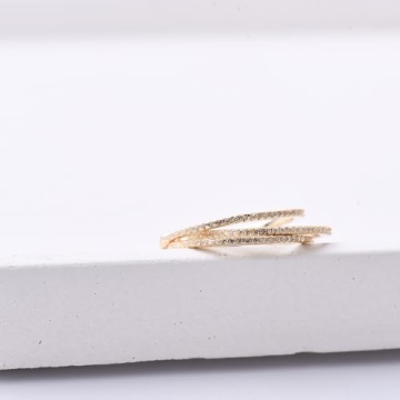 Espere 18K Gold Plated Sterling Silver Dainty Ring