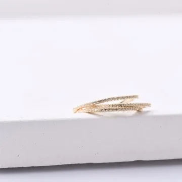 Espere 18K Gold Plated Sterling Silver Dainty Ring