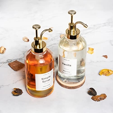 Combler Stylish Coffee Syrup Dispenser Set - 2pcs