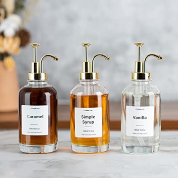 Combler Stylish Coffee Syrup Dispenser Set - 2pcs