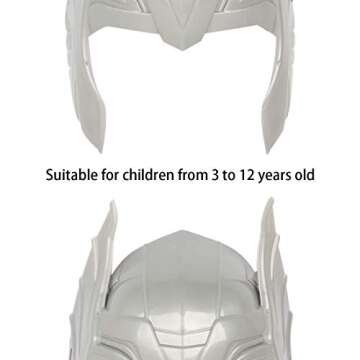 Avazera Black Panther mask for Kids, Children's Birthday Parties Superhero Toys, Halloween Cosplay Black Panther Toys Costume Parties (Thor Mask)