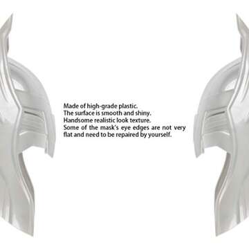 Avazera Black Panther mask for Kids, Children's Birthday Parties Superhero Toys, Halloween Cosplay Black Panther Toys Costume Parties (Thor Mask)