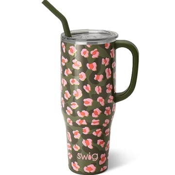 Swig Life 40oz Mega Mug, 40oz Tumbler with Handle and Straw, Extra Large Insulated Tumblers, Cup Hol...