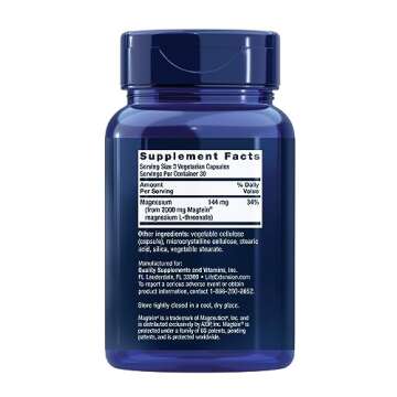 Life Extension Neuro-mag Magnesium L-threonate and Vitamin D3 Supplement Bundle for Brain, Bone and Immune Health