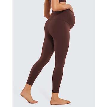 CRZ YOGA Womens Butterluxe Maternity Leggings Over The Belly 25" - Buttery Soft Workout Activewear Y...